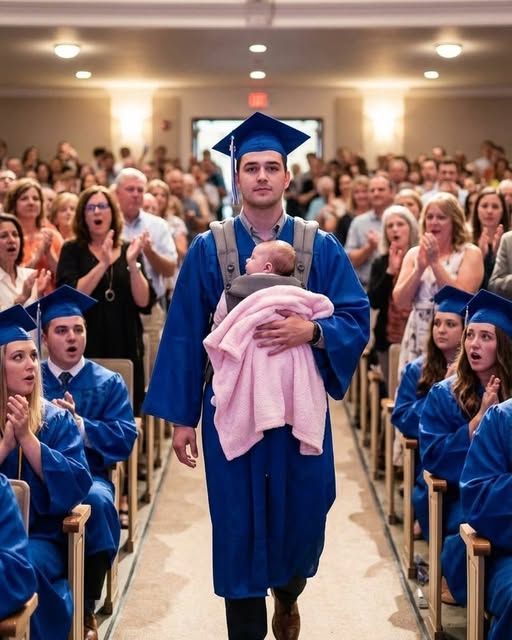 High School Senior Humiliates Cruel Critic By Taking The Stage With His Newborn Daughter And Leaving The Entire Crowd Sobbing
