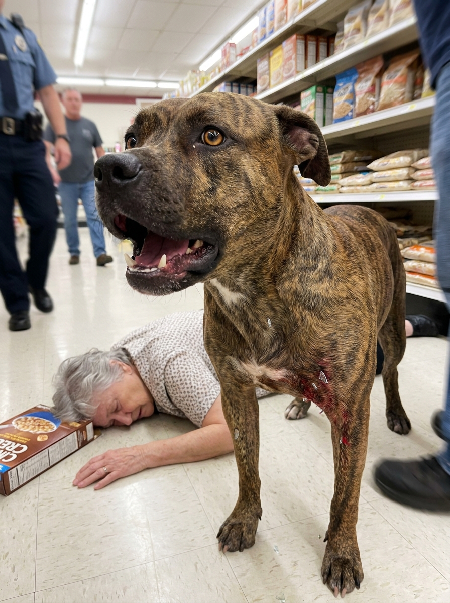 Part 2: For Two Years My Pit Bull Slept Beside My Dying Husband’s Bed Every Night. The Day I Collapsed in a Walmart, He Broke a Car Window to Reach Me — and That Night, He Switched Sides.