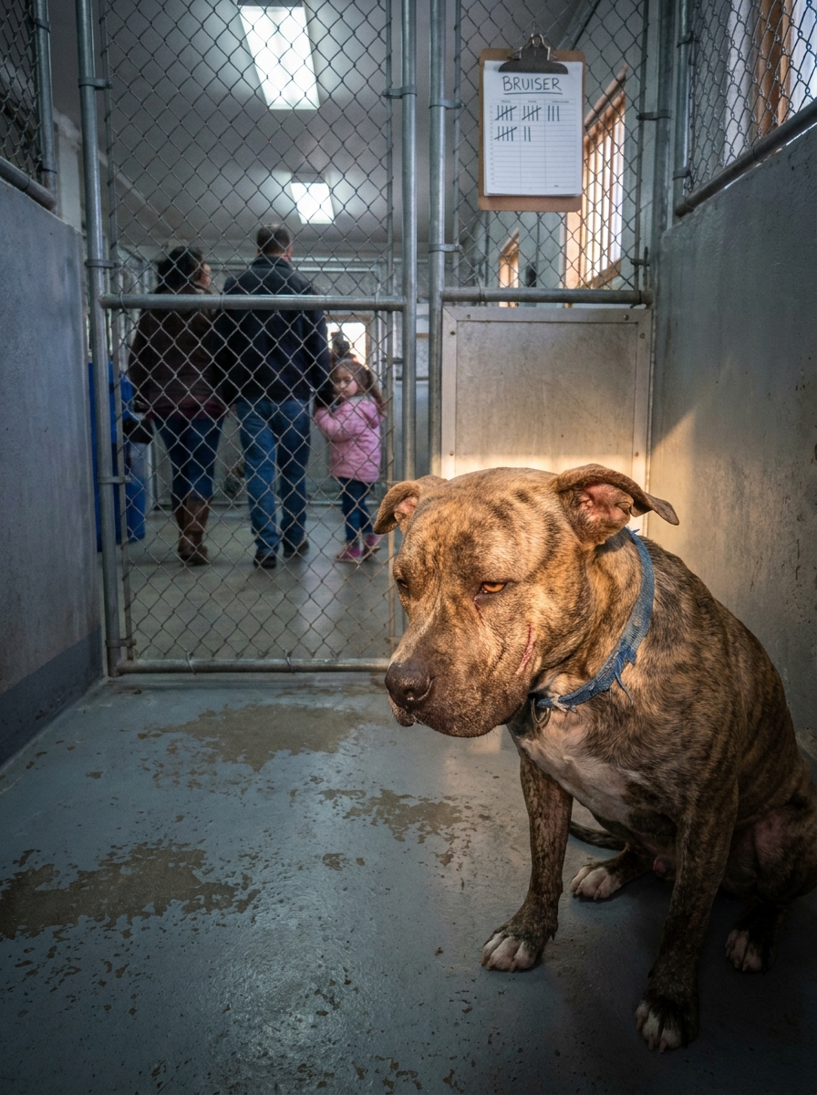 Part 2: The Pitbull With the Scarred Face Was Rejected 47 Times — Until a Bald Little Girl in Room 4 Whispered Something That Changed Everything