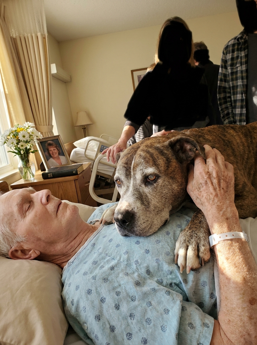 Part 2: My Eighty-Five-Year-Old Father Had One Last Request in Hospice — He Wanted Us to Bring His Fourteen-Year-Old Dog Up Onto the Bed. The Dog Did Not Get Down for Four Hours. Three Days Later, the Vet Told Us Something About Dogs I Have Not Stopped Thinking About.