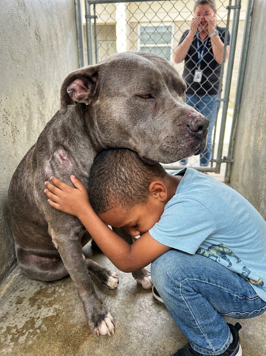 Part 2: My Six-Year-Old Son Has Autism and Has Never Hugged Anyone in His Life — Not Me, Not His Father. Last Month, at an Animal Shelter, He Walked Up to a Scarred Pit Bull and Put Both Arms Around His Neck. Then a Shelter Worker Started Crying.