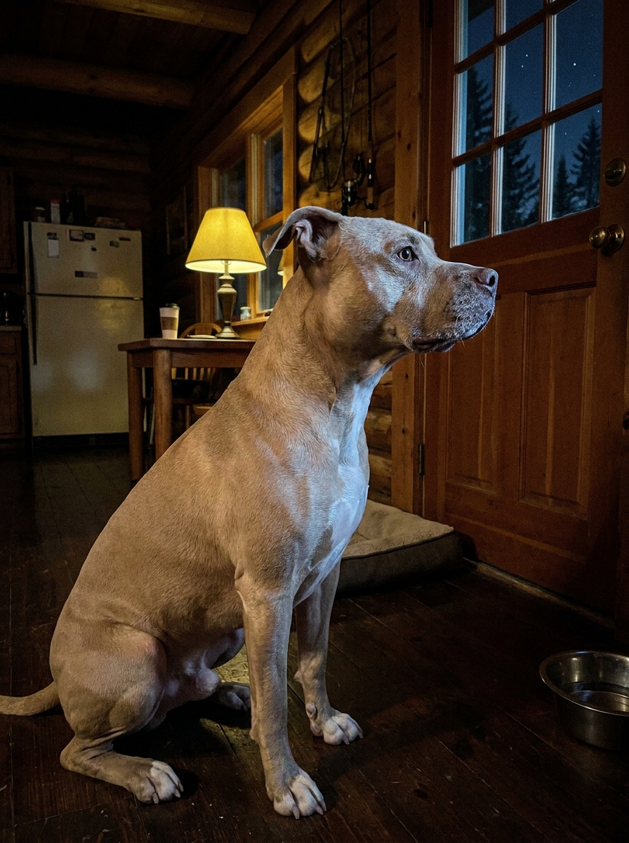 Part 2: I Found a Starving Pit Bull on a Wisconsin Lakeshore and Took Him Home. Every Night at Eleven O’Clock, He Sat at the Door and Stared North for Two Hours. Eight Months Later, a Phone Call Told Me What He Was Looking At.