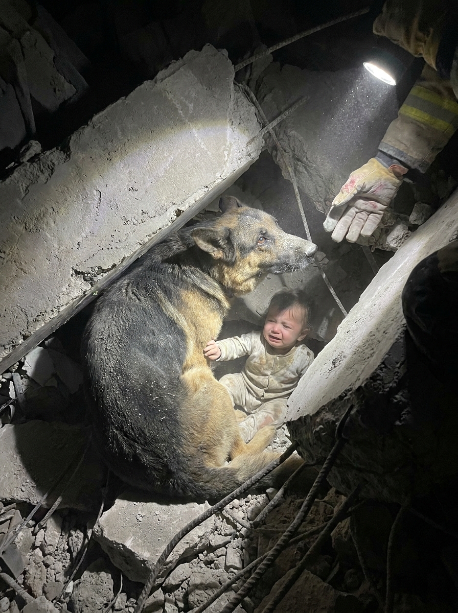Part 2: I Heard a Dog Barking Somewhere Under the Rubble After the Earthquake. I Dug Toward That Sound With My Bare Hands for Six Hours. What I Found at the Bottom — the Way That German Shepherd Had Used His Own Body — I Will Carry for the Rest of My Life.