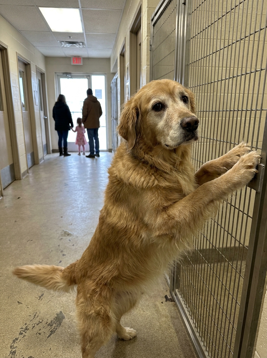 Part 2: A Golden Retriever Was Left at a Shelter After a Divorce — For Eight Months, He Stood Up at Every Door Until the Right Little Girl Walked Back In
