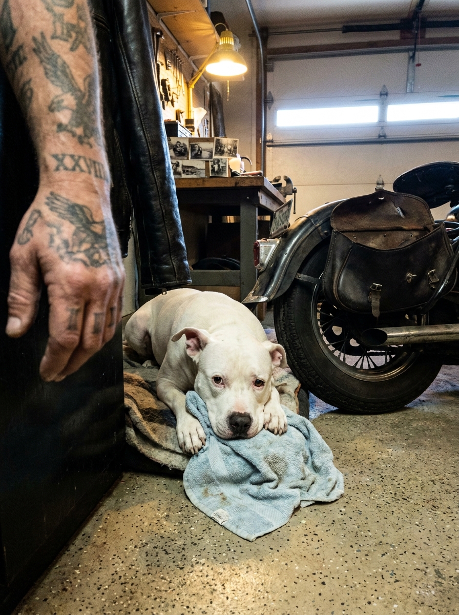 Part 2: My Rescue Pit Bull Ignored Me for Three Weeks — Then He Scratched at My Harley and Found the One Thing I’d Hidden From the World