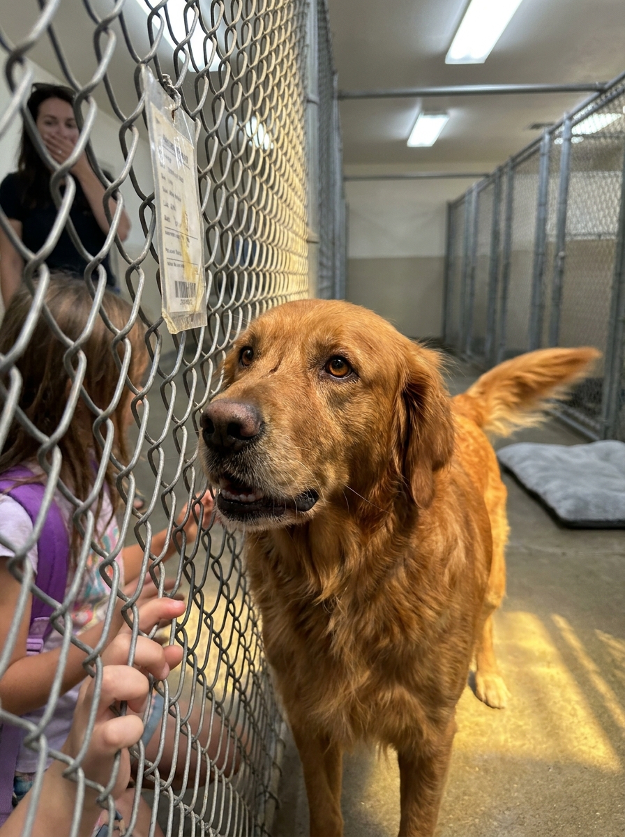 Part 2: A Golden Retriever Stood Up Every Time the Shelter Door Opened — For 245 Days. The Day He Didn’t Lie Back Down, I Understood Everything.
