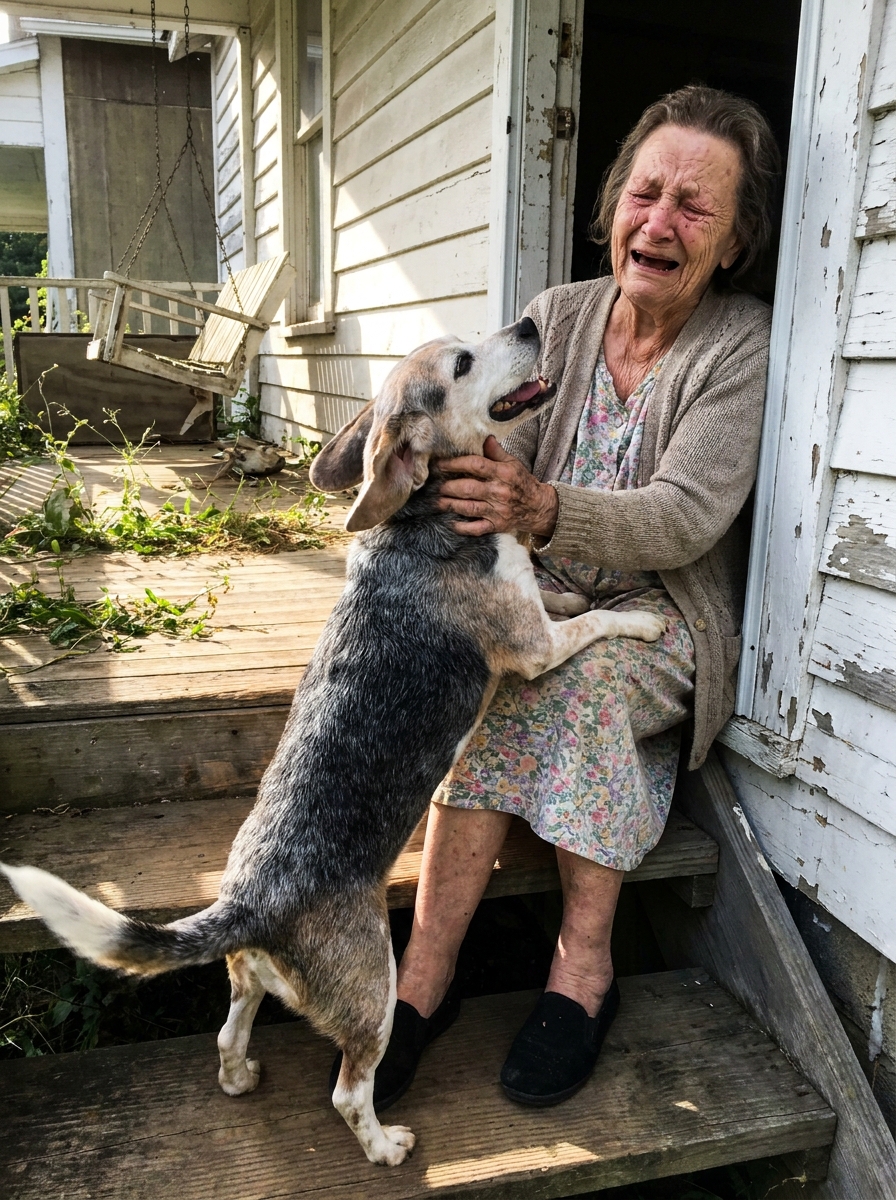 Part 2: Every Single Walk, My Rescue Dog Dragged Me in the Same Direction — Two Miles to a Little House Where He’d Sit at the Door and Wait.