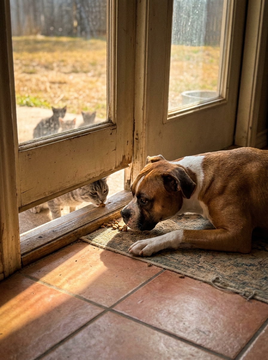 Part 2: My Dog Stopped Eating and Started Hiding Her Food Under the Bed. The Vet Found Nothing Wrong. Then I Followed Her One Morning and Saw Where the Food Was Really Going.