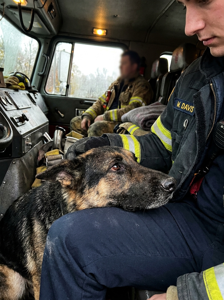 Part 2: We Broke Down the Door of an Abandoned House on a Welfare Call. We Found a German Shepherd Chained in the Basement — and What Was Beside Her Made Grown Firefighters Cry.