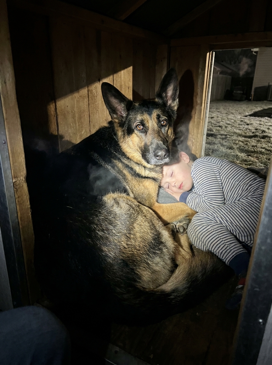 Part 2: At 3 A.M. We Realized Our 5-Year-Old Autistic Son Was Gone From His Bed. We Called 911 in a Panic. The Police Found Him in the Backyard — Asleep in the Dog House, Wrapped Around Our German Shepherd.