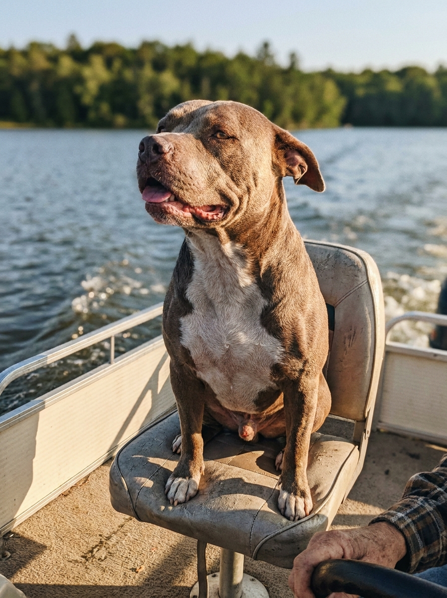 Part 2: My Boat Flipped in the Middle of a Wisconsin Lake and I Went Under, Unconscious. My Pit Bull Isn’t Even a Strong Swimmer. He Dragged Me 200 Yards to Shore Anyway — and the Vet Said It Should Have Been Impossible.