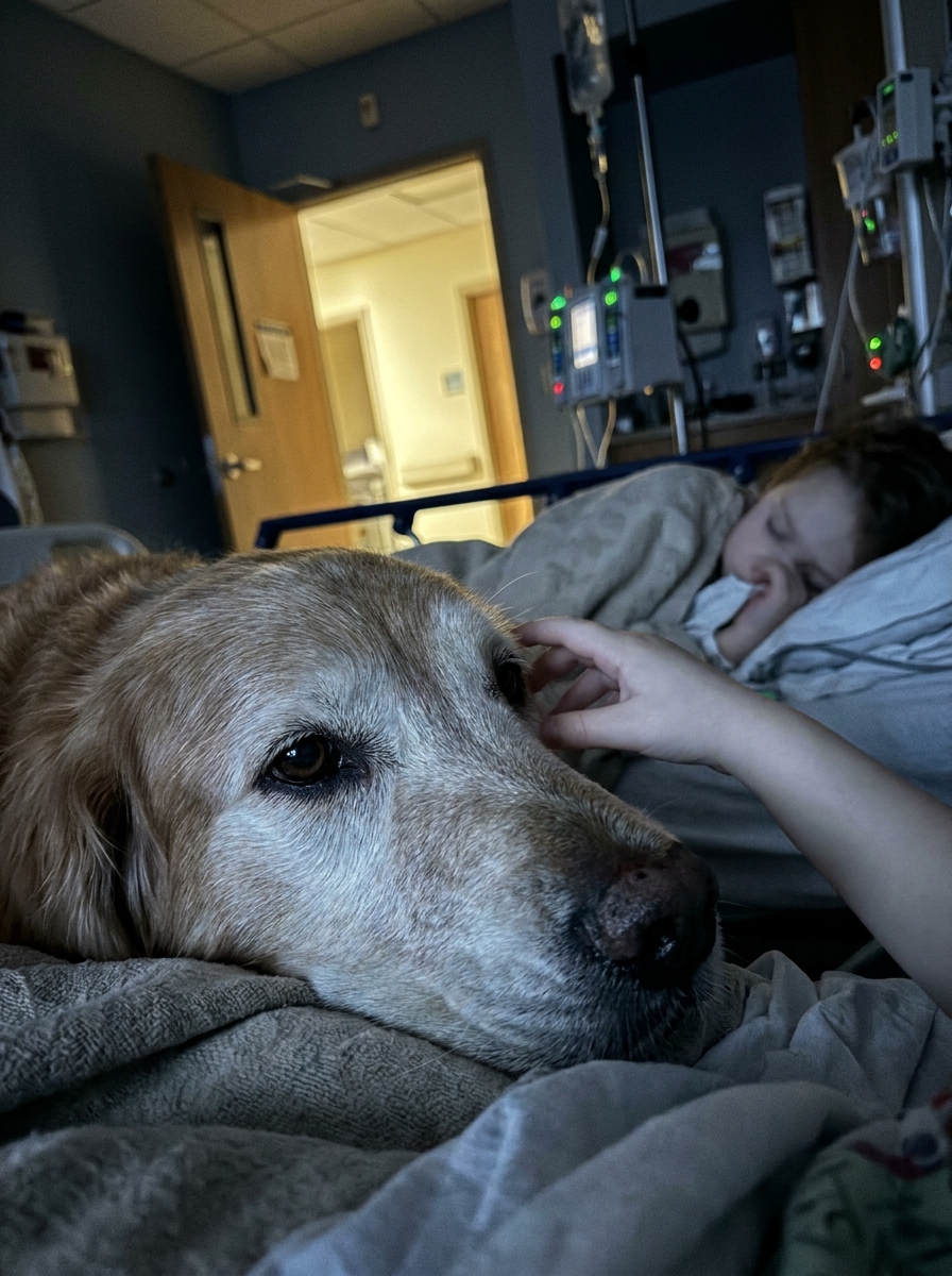 Part 2: For 9 Years a Golden Retriever Named Daisy Was the Therapy Dog at Our Children’s Hospital. The Night Before She Retired, the Security Cameras Caught Her Doing Something Nobody Told Her to Do.